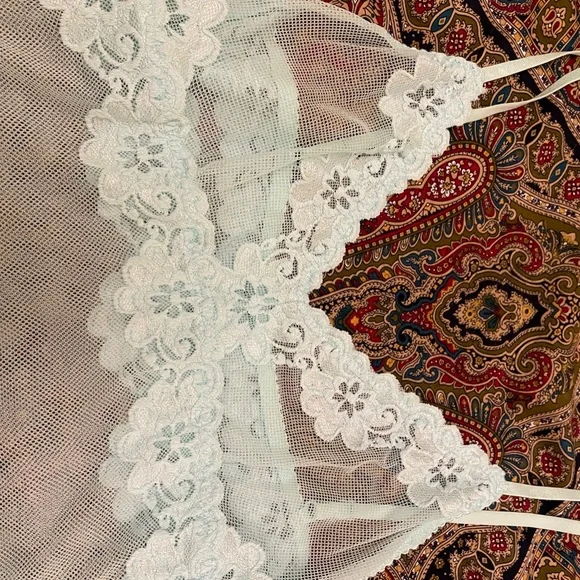 Pale Mint/Ocean Lace slip/chemise/dress Small -EUC! - Picture 2 of 4